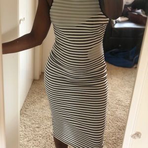 Striped Mid Tank Top Dress